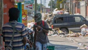 UNICEF Aid Container Looted by Gangs in Haiti