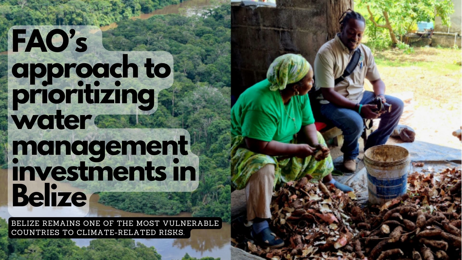 FAO’s launches innovative approach to prioritizing water management investments in Belize