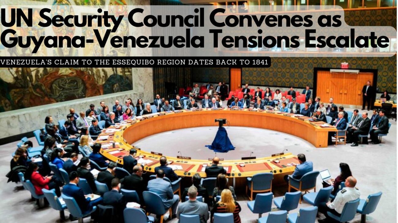 The United Nations Security Council has voiced its concern regarding the escalating tensions between Guyana and Venezuela over the Essequibo region. This area, spanning approximately 160,000 square kilometres of densely forested land, constitutes two-thirds of Guyana's territory and is inhabited by around 125,000 of its 800,000 citizens.  The roots of this dispute trace back to the 19th century, when Guyana was under colonial rule. Venezuela's claim to the Essequibo region dates back to 1841, when it asserted that the British Empire had encroached on Venezuelan territory during the acquisition of the territory of then-British Guiana from the Netherlands. Venezuela has contested the validity of the 1899 Paris Arbitral Award, which delineated the border between Venezuela and British Guiana. In response to recent developments, Guyana's President, Irfaan Ali, submitted a letter to the UN Security Council on April 5, requesting a meeting to address the situation. President Ali highlighted Venezuela's enactment of the "Organic Law for the Defence of Guayana Esequiba," signed by President Nicolás Maduro on April 3, as evidence of Venezuela's intent to annex a significant portion of Guyana's sovereign territory. The Security Council convened in private on Tuesday to deliberate on these recent developments in the territorial dispute. 
