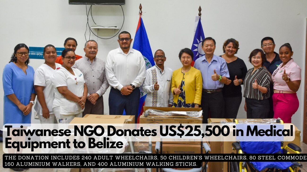 Taiwanese NGO Donates US$25,500 in Medical Equipment to Belize