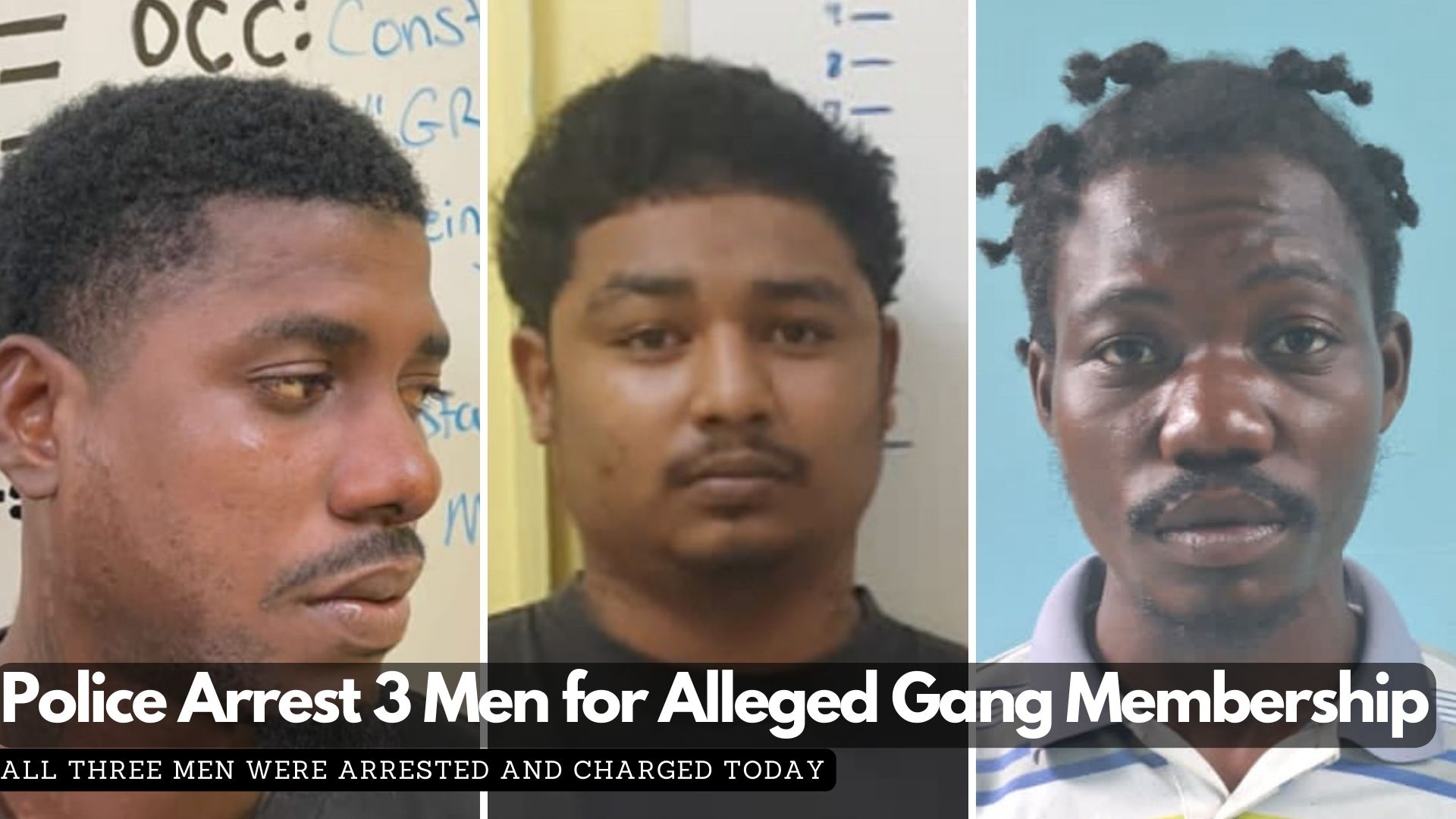 On Wednesday, May 1, 2024, police arrested and charged Allen Albert Anderson, also known as "Grace," a 24-year-old Belizean construction worker from Ladyville Village, Belize District, for the offense of belonging to a gang. On the same day, Julian Emilio Woodye, a 24-year-old unemployed Belizean from Belize City, was arrested and charged for the same offense. Also on Wednesday, May 1, 2024, Kenyon Carlton Flores, a 23-year-old Belizean construction worker from Belize City, was formally arrested and charged with being a member of a gang.