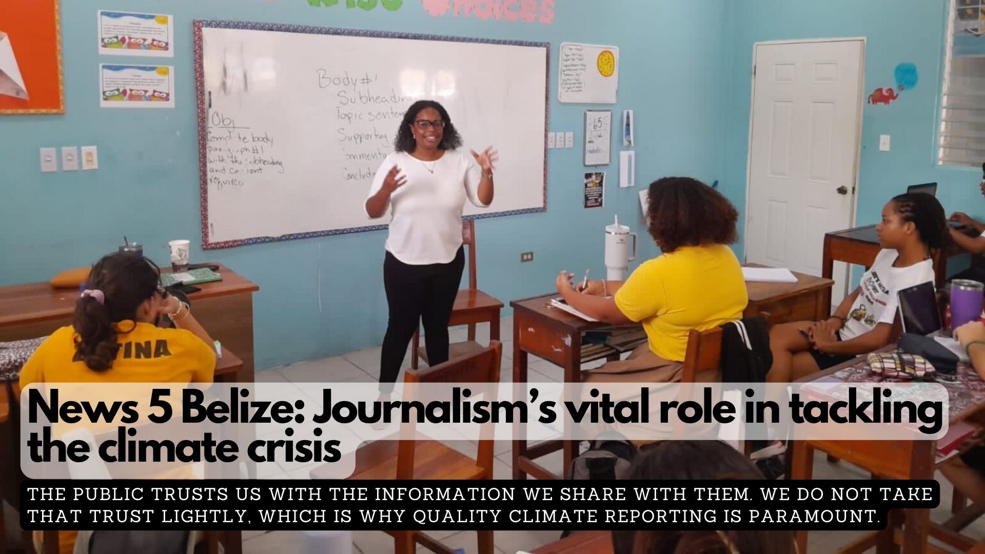 News 5 Belize: Journalism’s vital role in tackling the climate crisis