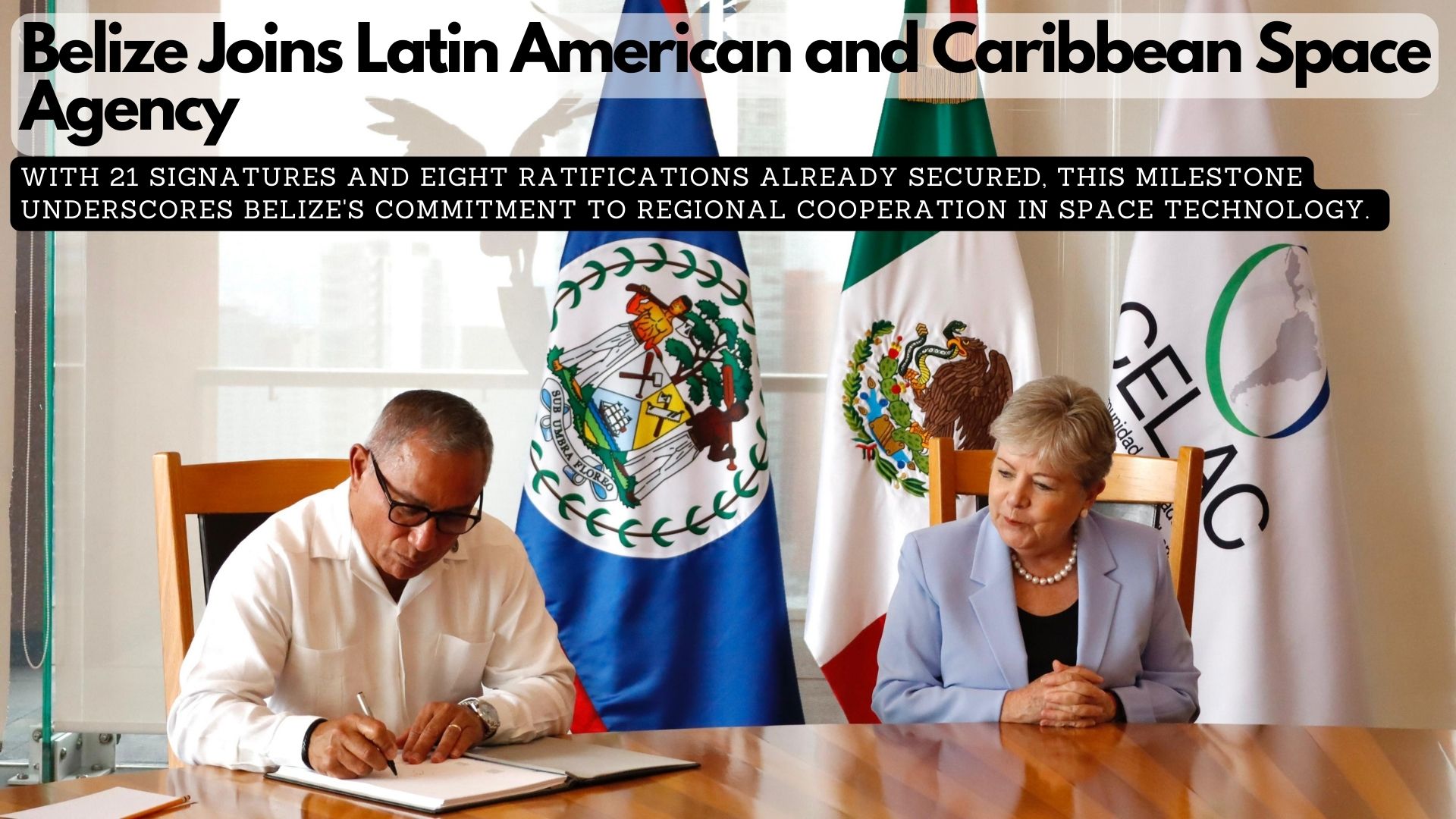 Foreign Secretary Alicia Bárcena is witness of honor at signing of ALCE agreement by Belize