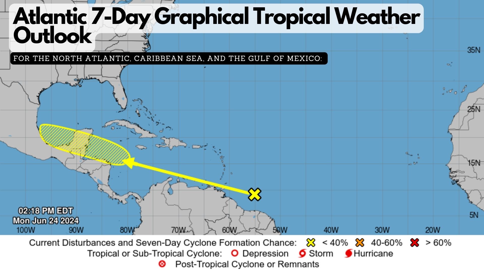 Atlantic 7-Day Graphical Tropical Weather Outlook