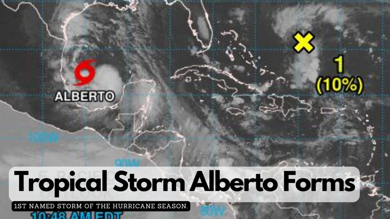 Tropical Storm Alberto Forms