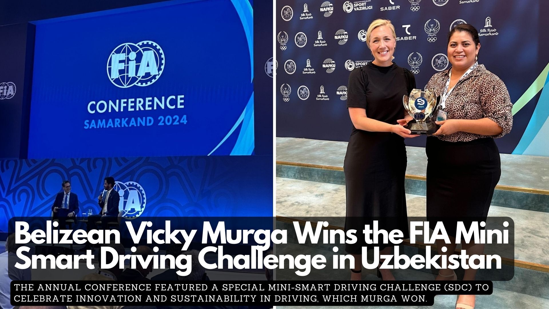 Belizean Vicky Murga Wins the FIA Mini Smart Driving Challenge in Uzbekistan