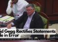 David Gegg Rectifies Statements Made in Error 