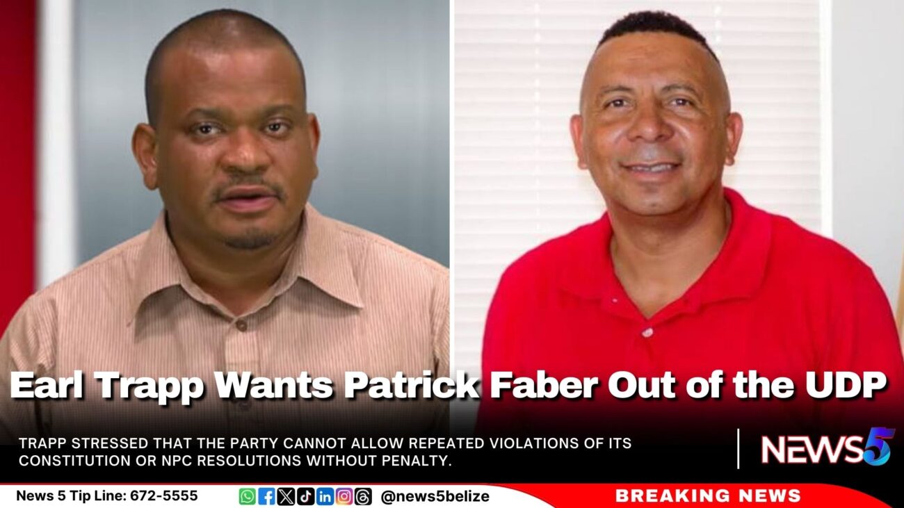 Earl Trapp Wants Patrick Faber Out of the UDP 