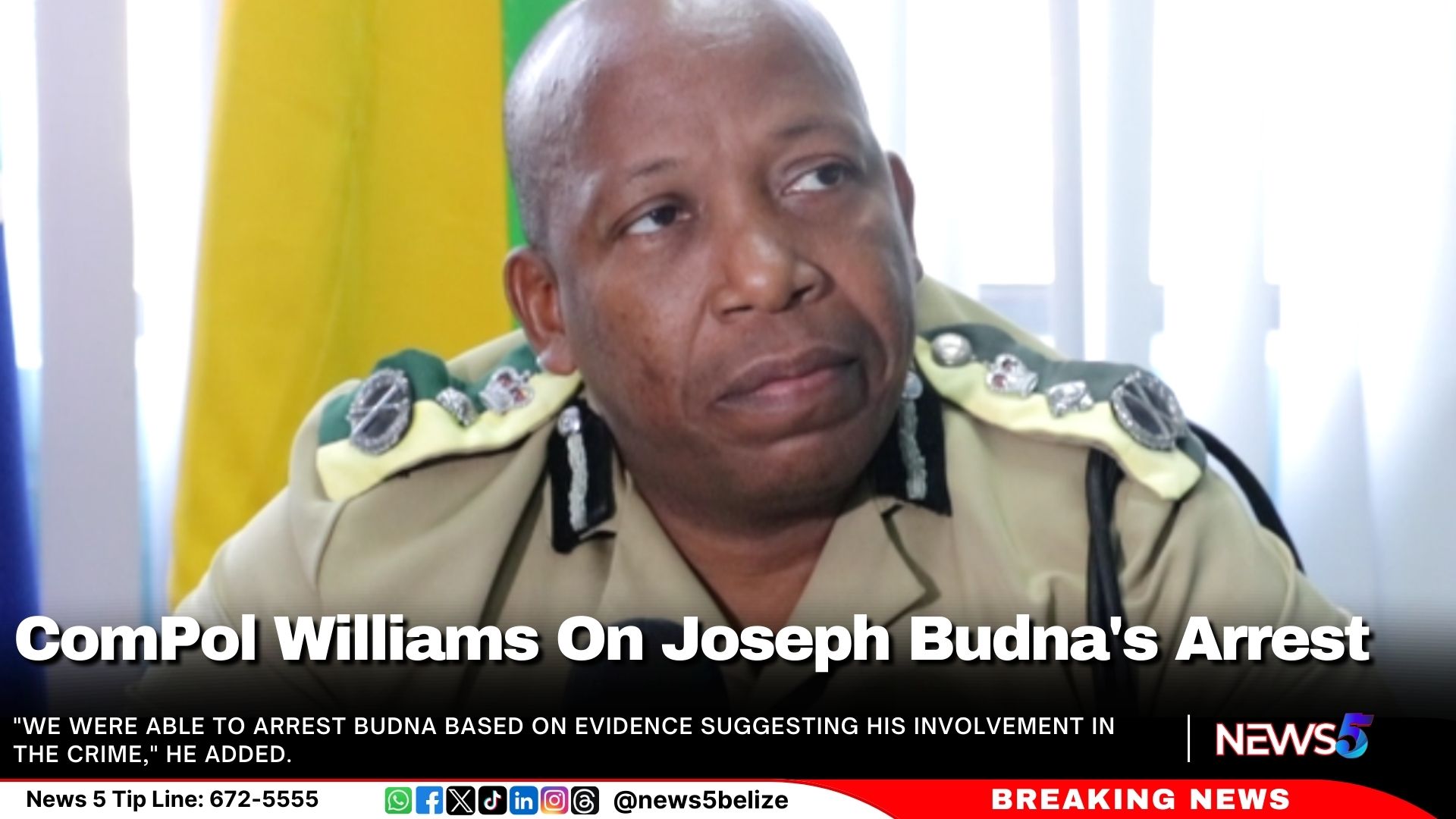 ComPol Williams on Joseph Budna's Arrest 