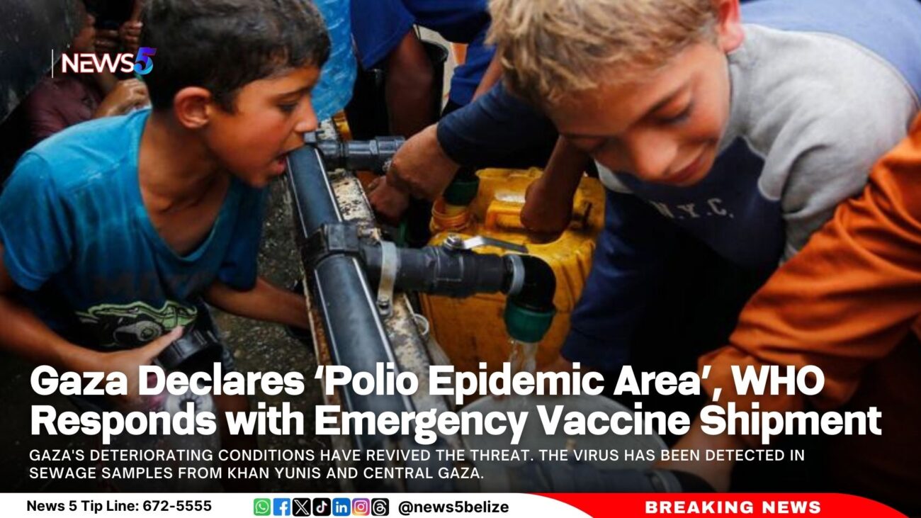 Gaza Declares ‘Polio Epidemic Area’, WHO Responds with Emergency Vaccine Shipment