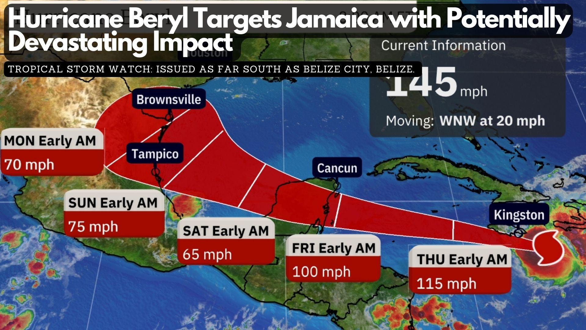 Hurricane Beryl Targets Jamaica with Potentially Devastating Impact