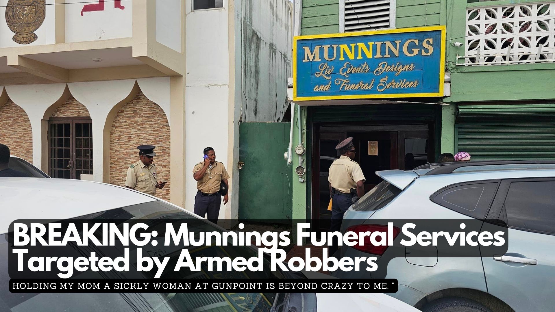 BREAKING: Munnings Funeral Services Targeted by Armed Robbers