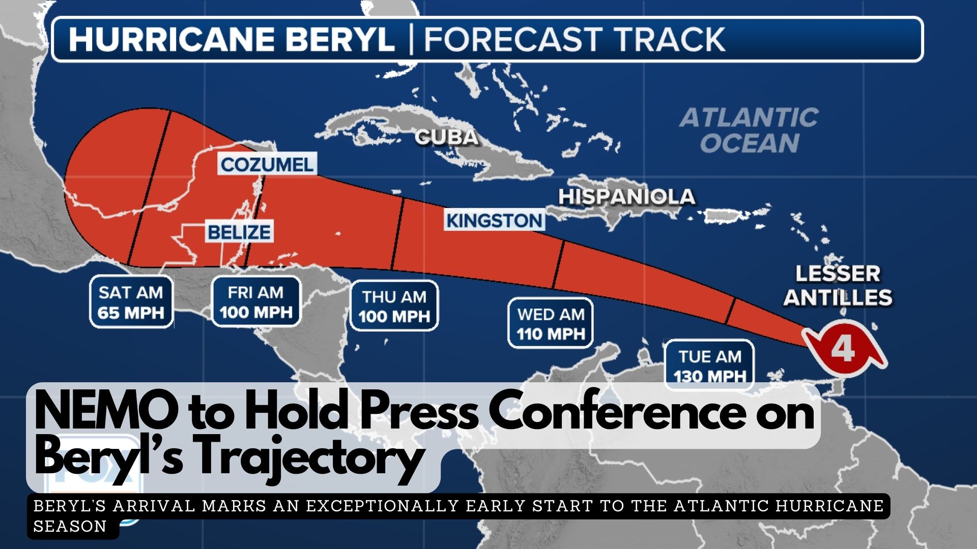 NEMO to Hold Press Conference on Beryl’s Trajectory 