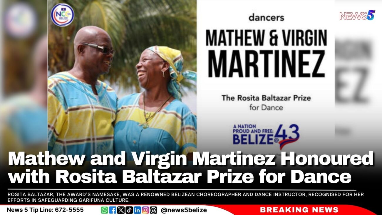 Mathew and Virgin Martinez Honoured with Rosita Baltazar Prize for Dance