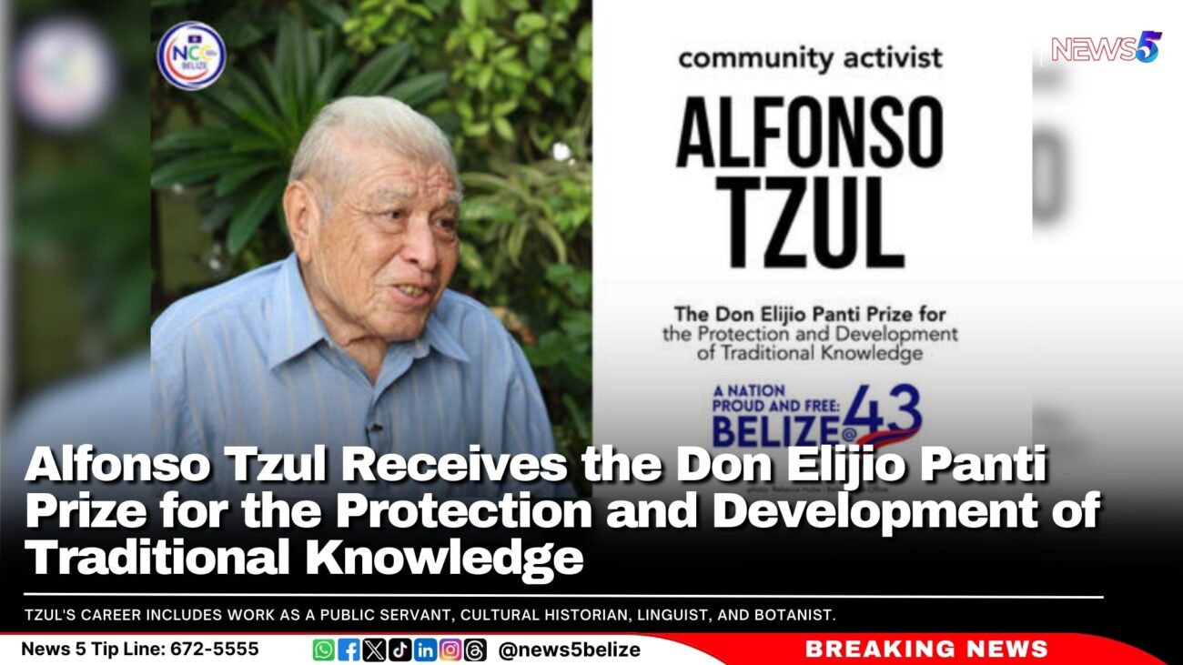 Alfonso Tzul Receives the Don Elijio Panti Prize for the Protection and Development of Traditional Knowledge