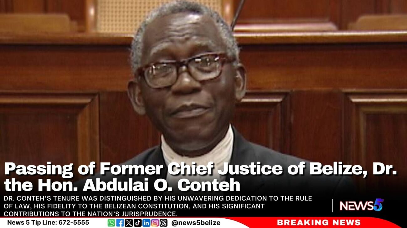 Passing of Former Chief Justice of Belize, Dr. the Hon. Abdulai O. Conteh