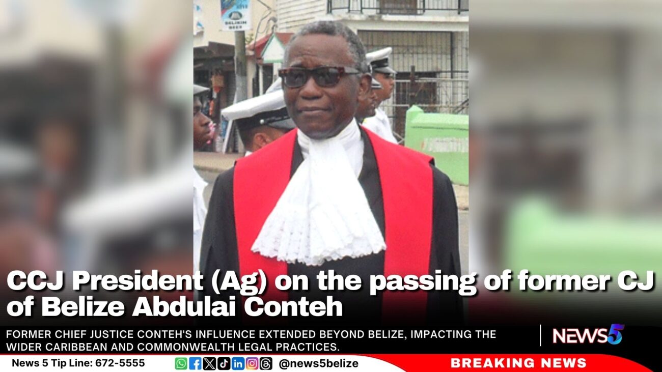 CCJ President (Ag) on the Passing of Former CJ of Belize Abdulai Conteh