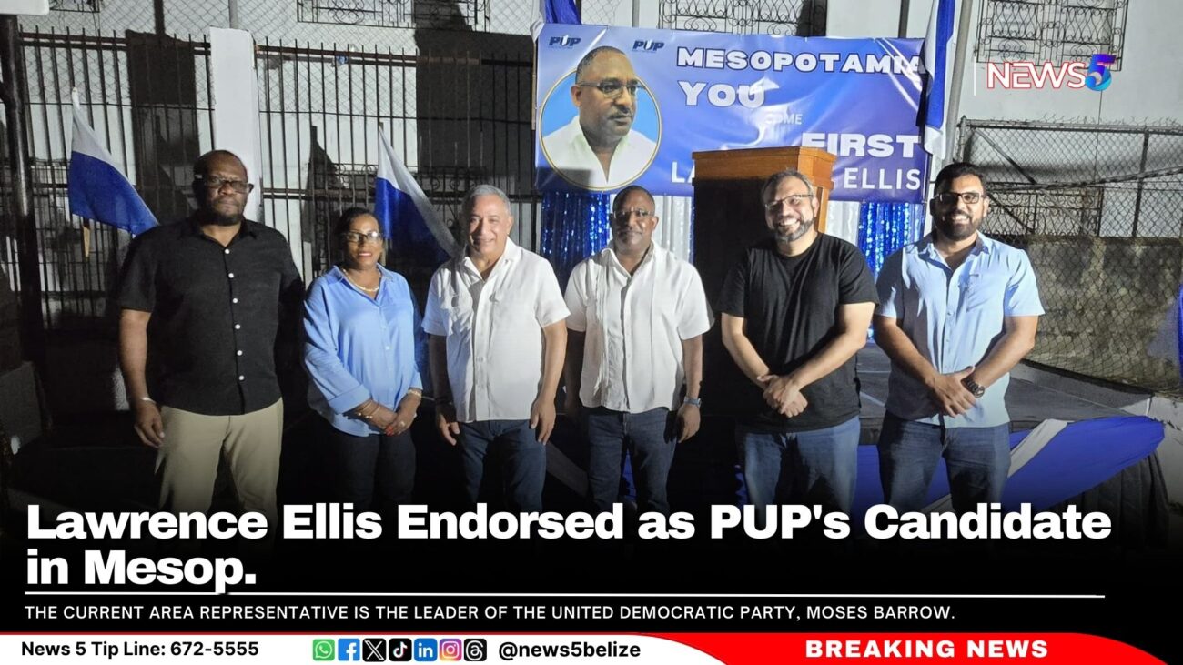 Lawrence Ellis Endorsed as PUP's Candidate in Mesop. 