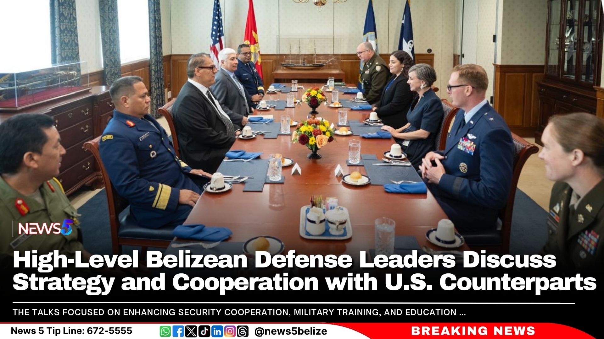 High-Level Belizean Defense Leaders Discuss Strategy and Cooperation ...