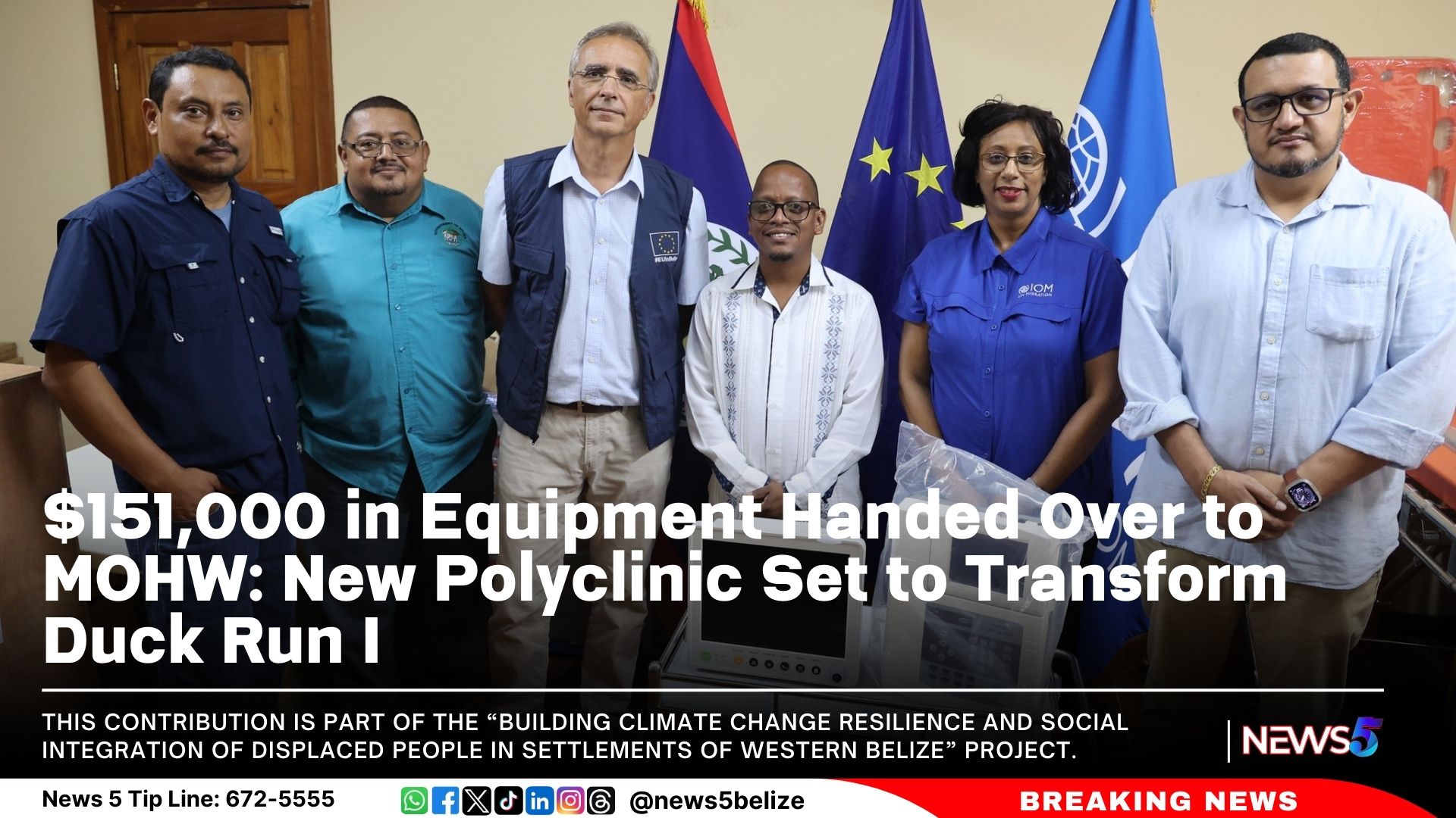 $151,000 in Equipment Handed Over to MOHW: New Polyclinic Set to Transform Duck Run I