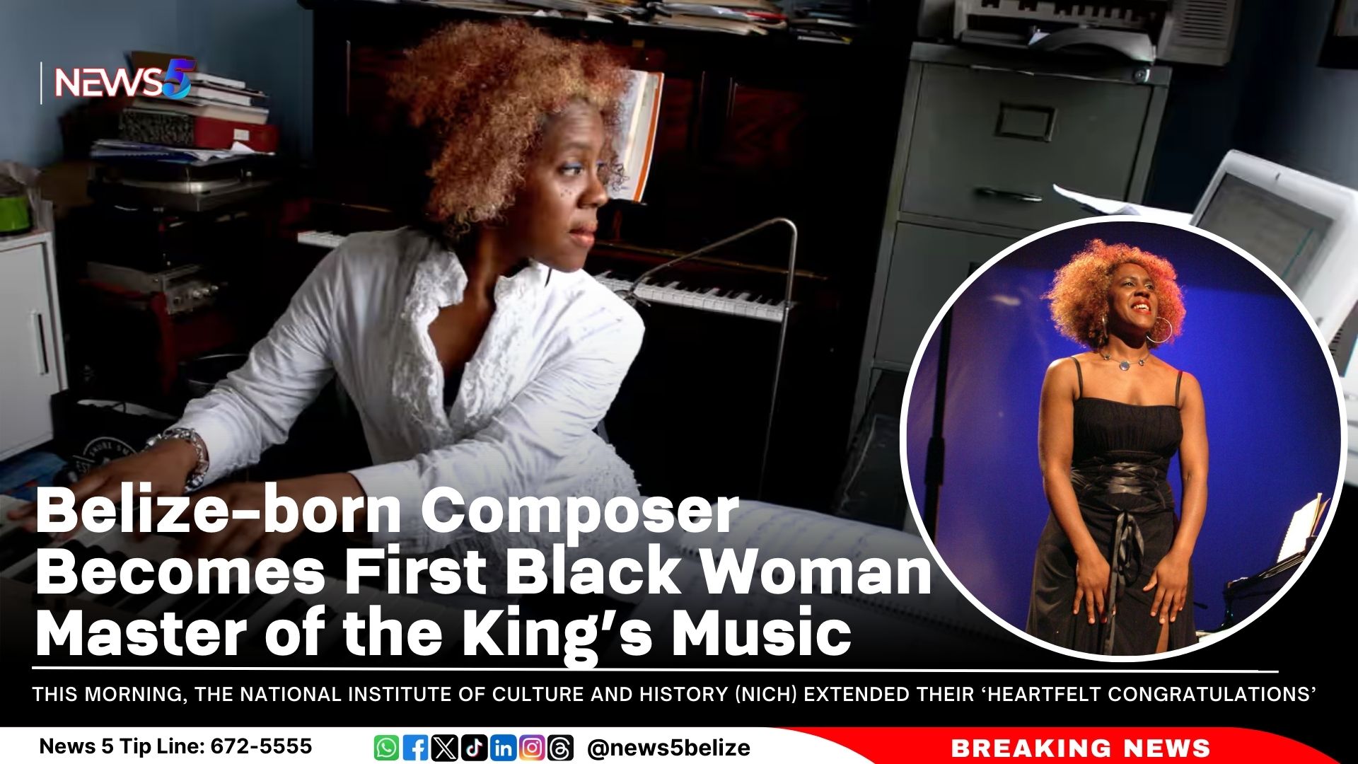 Belize-born Composer Becomes First Black Woman Master of the King’s Music