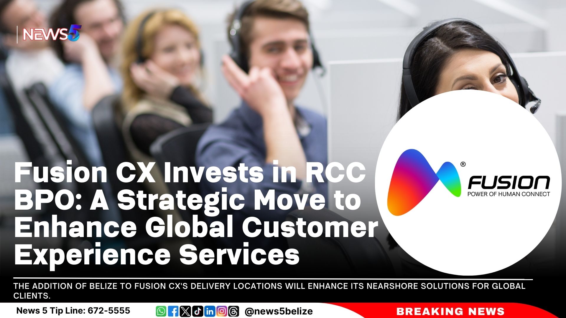 Fusion CX Invests in RCC BPO: A Strategic Move to Enhance Global Customer Experience Services