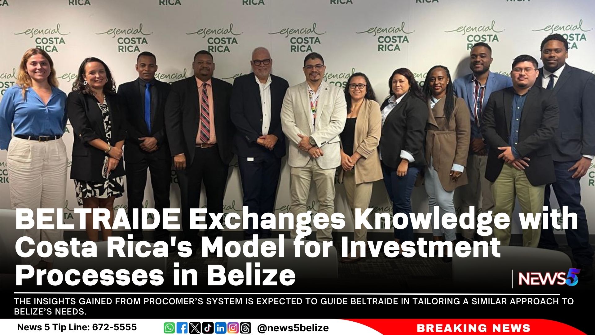 BELTRAIDE Exchanges Knowledge with Costa Rica's Model for Investment Processes in Belize