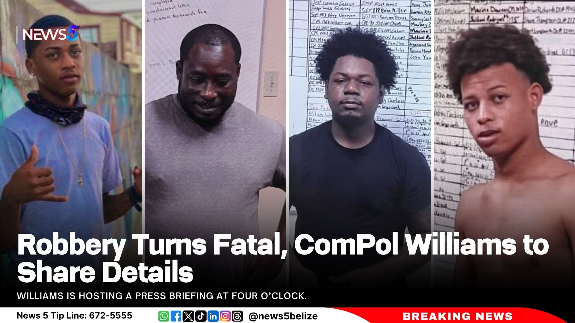 Robbery Turns Fatal, ComPol Williams to Share Details