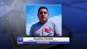 On the phone: Ancelmo Cholom