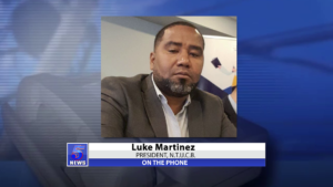 On the phone: Luke Martinez