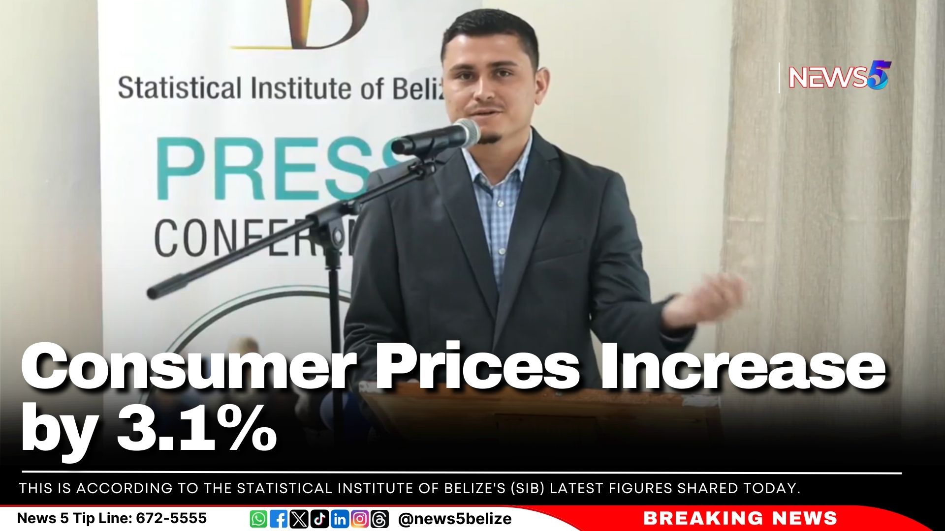 Consumer Prices Increase by 3.1%