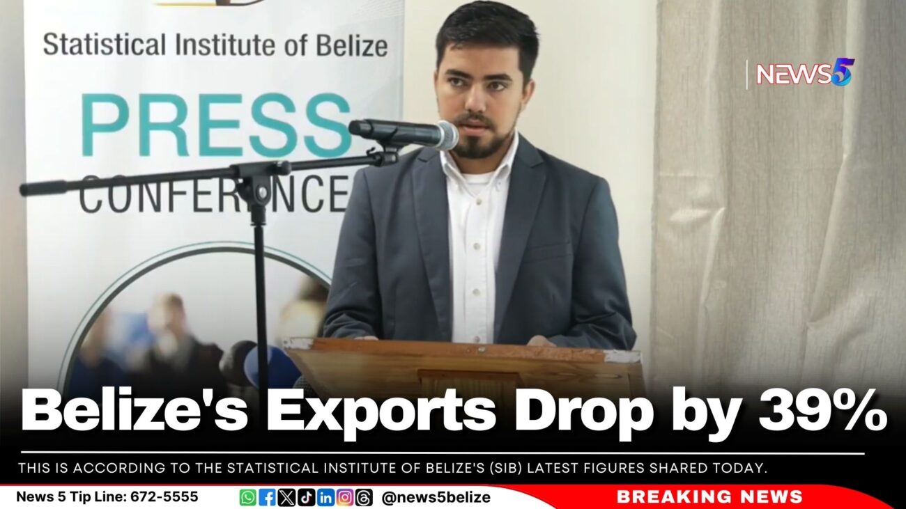 Belize's Exports Drop by 39%