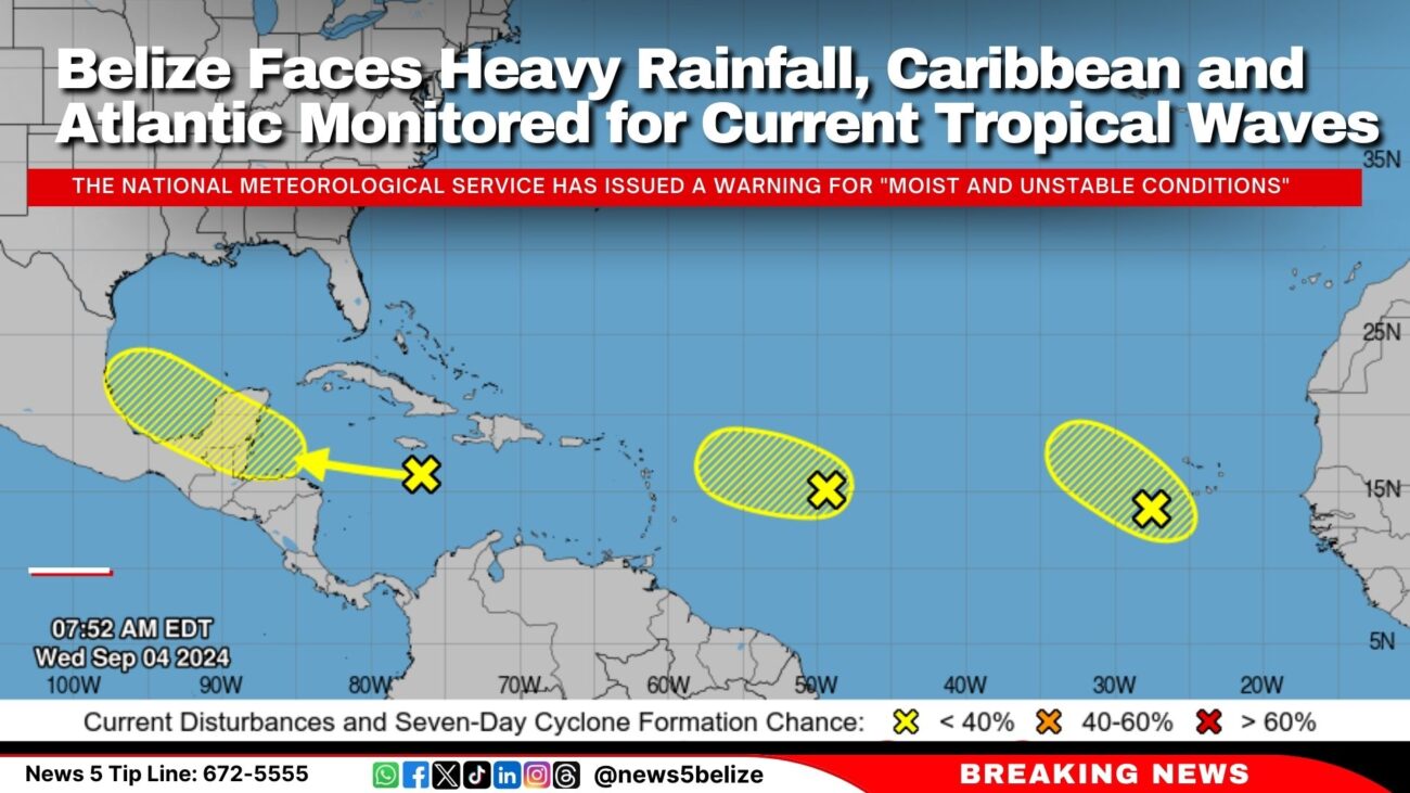 Belize Faces Heavy Rainfall, Caribbean and Atlantic Monitored for Current Tropical Waves