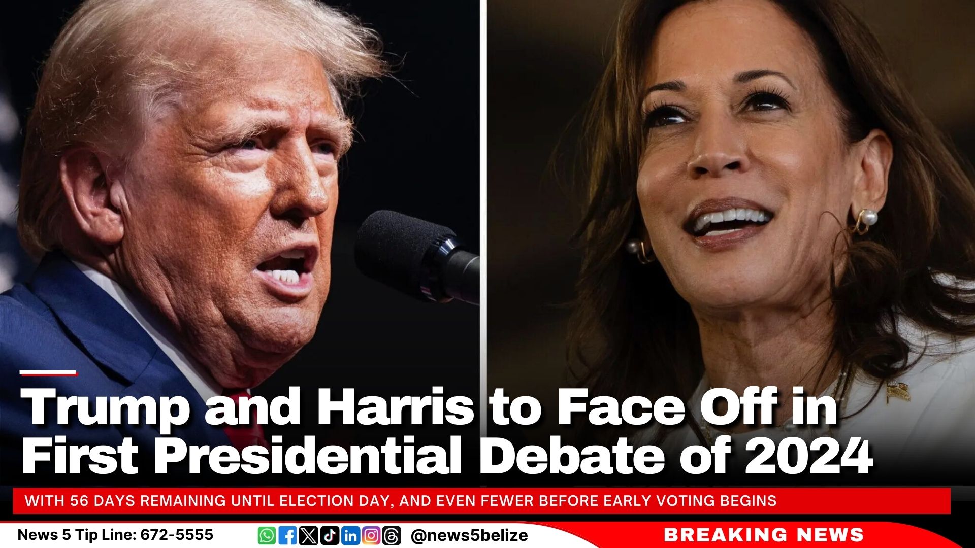 Trump and Harris to Face Off in Presidential Debate of 2024