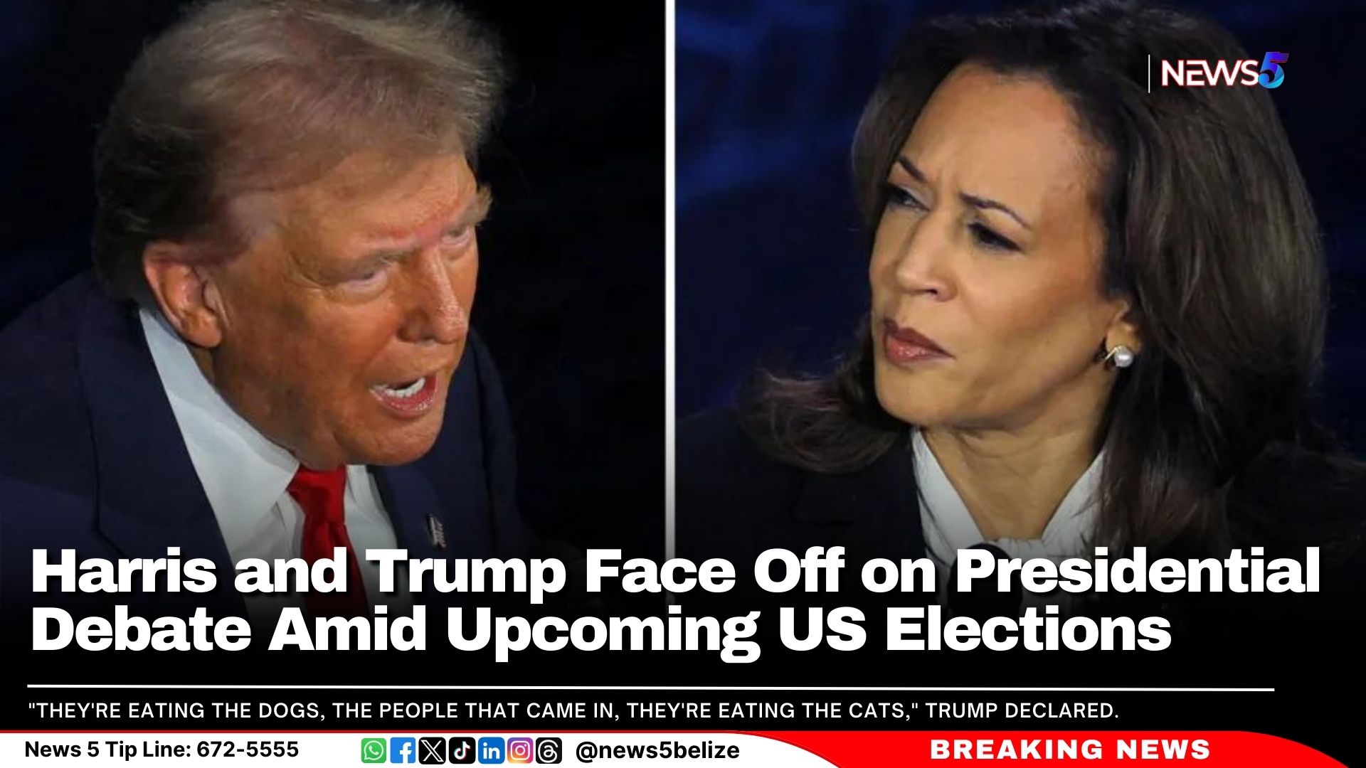 Harris and Trump Face Off on Presidential Debate Amid Upcoming US Elections