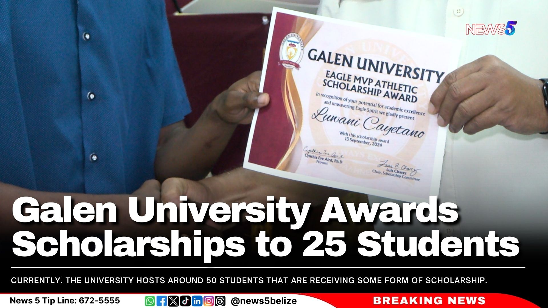 Galen University Awards Scholarships to 25 Students