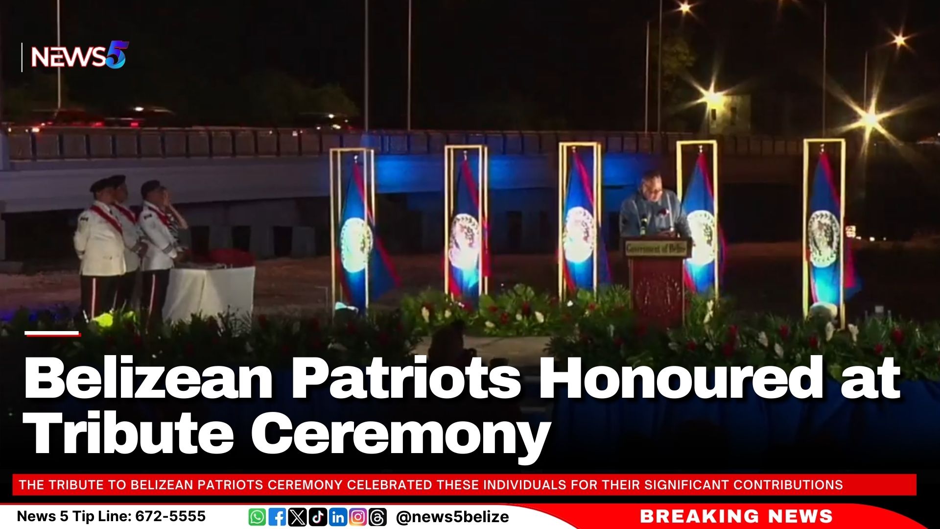 Belizean Patriots Honoured at Tribute Ceremony