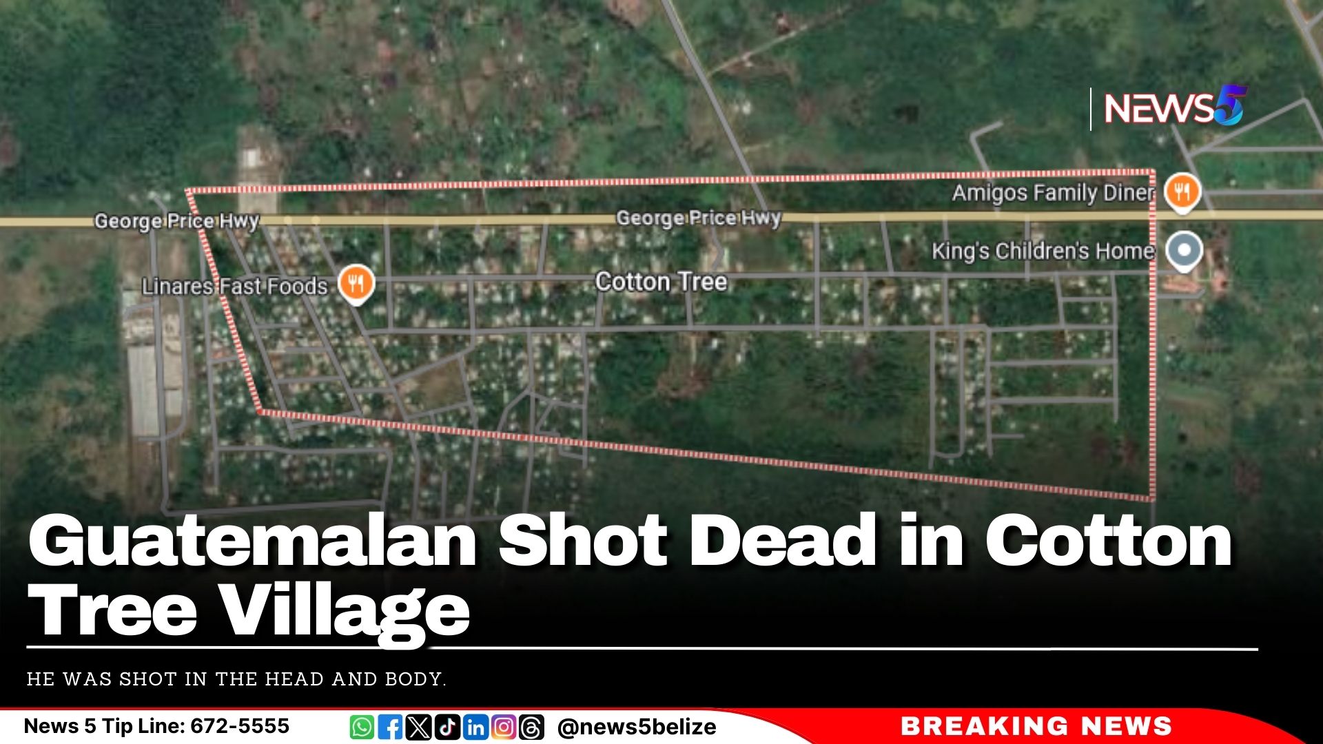 Guatemalan Shot Dead in Cotton Tree Village 