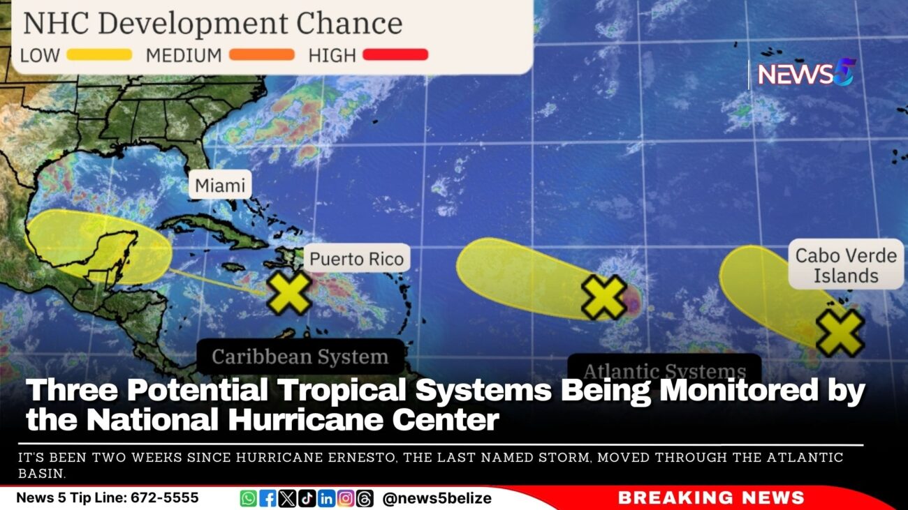 Three Potential Tropical Systems Being Monitored by the National Hurricane Center