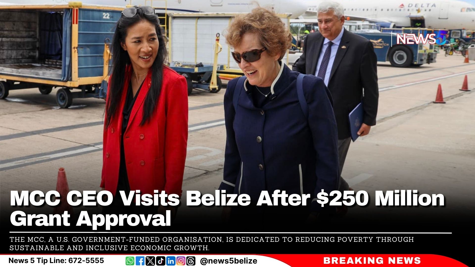 MCC CEO Visits Belize After $250 Million Grant Approval