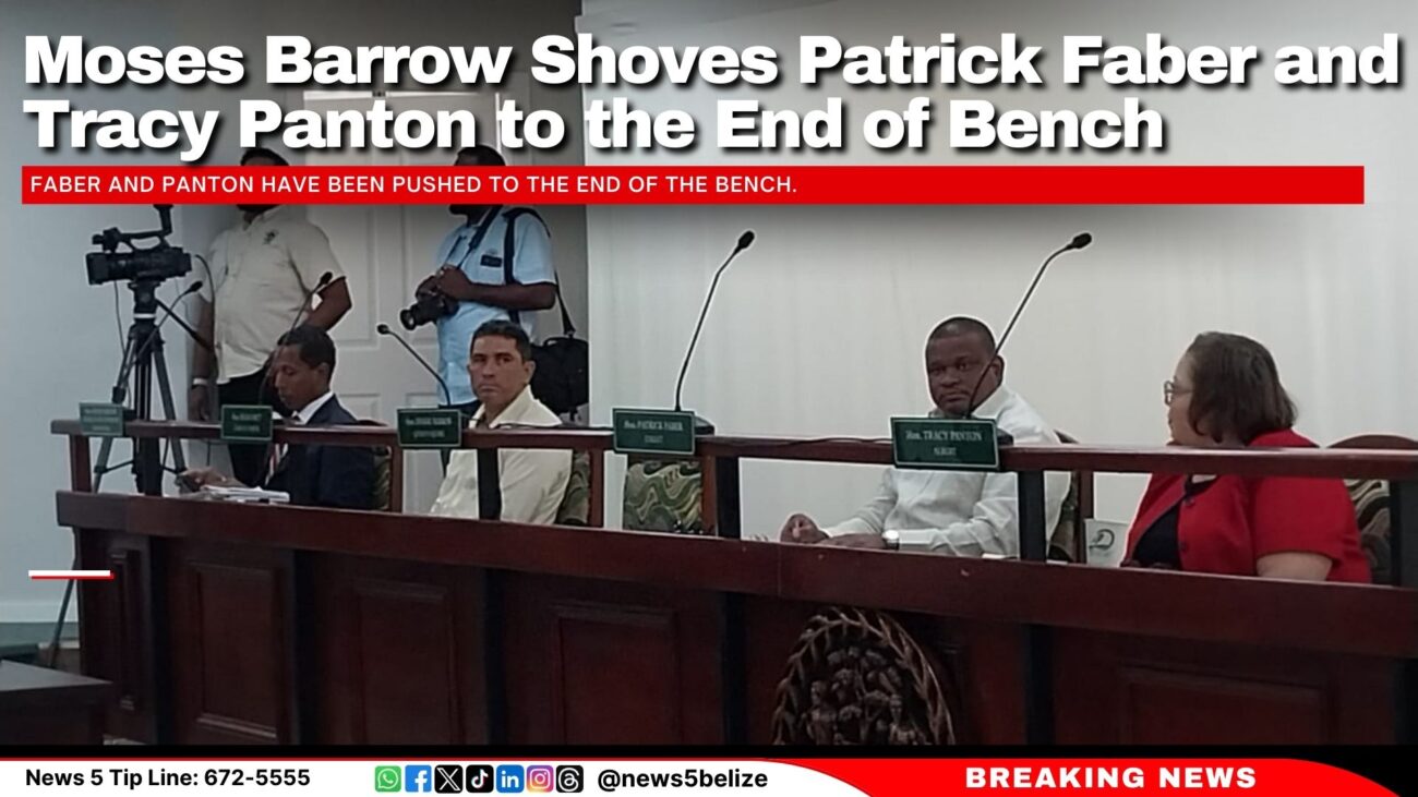 Moses Barrow Shoves Patrick Faber and Tracy Panton to the End of Bench 