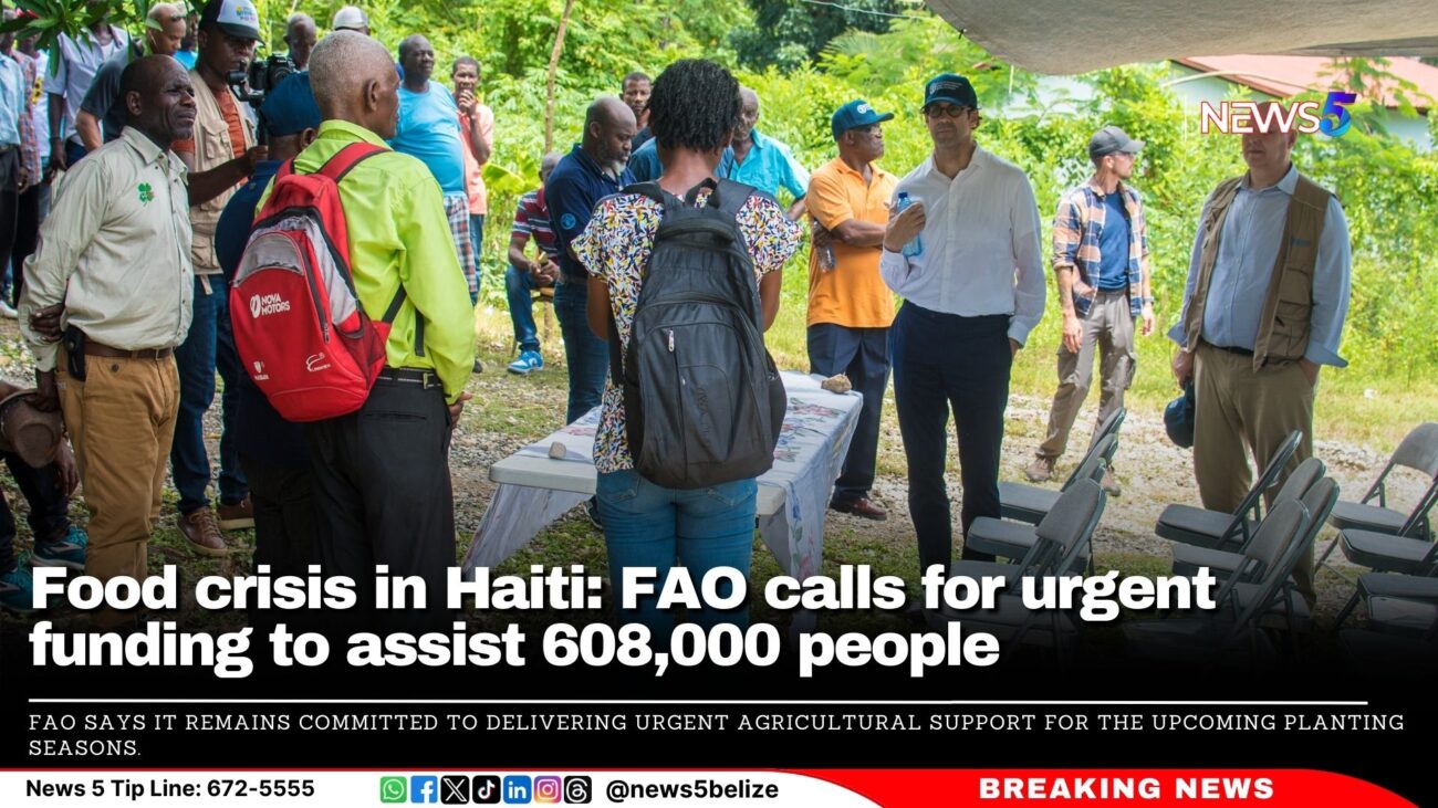 Food crisis in Haiti: FAO calls for urgent funding to assist 608,000 people to prevent further starvation and suffering