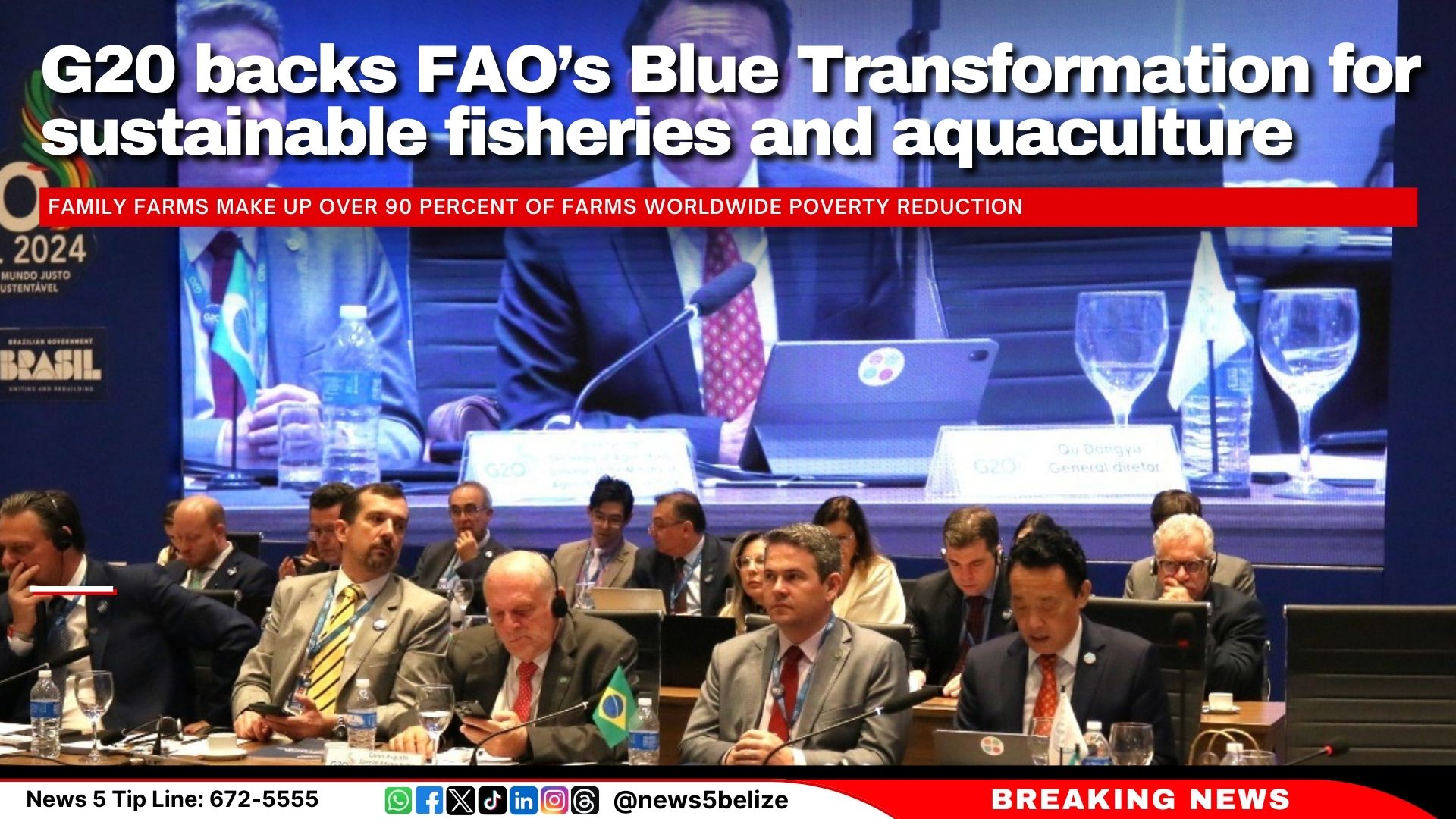 G20 backs FAO’s Blue Transformation for sustainable fisheries and aquaculture