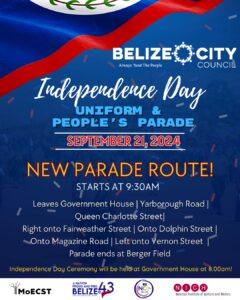 New Route for Belize City Independence Day Parade