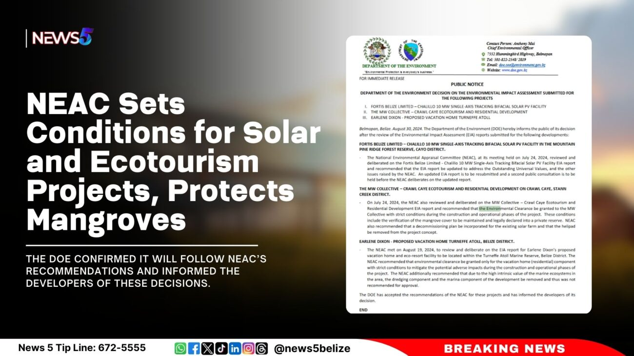 NEAC Sets Conditions for Solar and Ecotourism Projects, Protects Mangroves