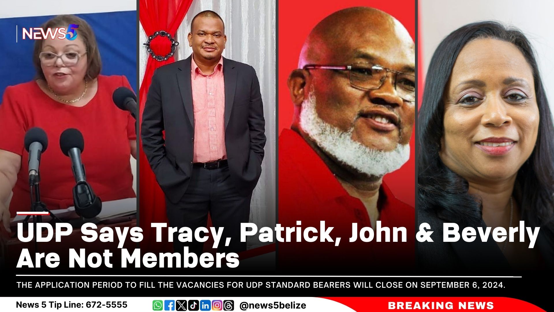 UDP Says Tracy, Patrick, John & Beverly Are Not Members 