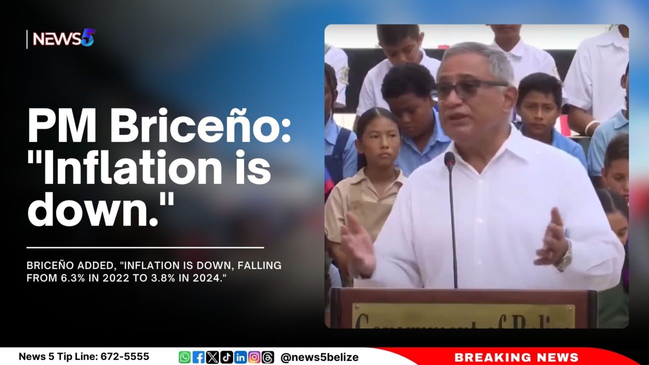 PM Briceño: "Inflation is down." 