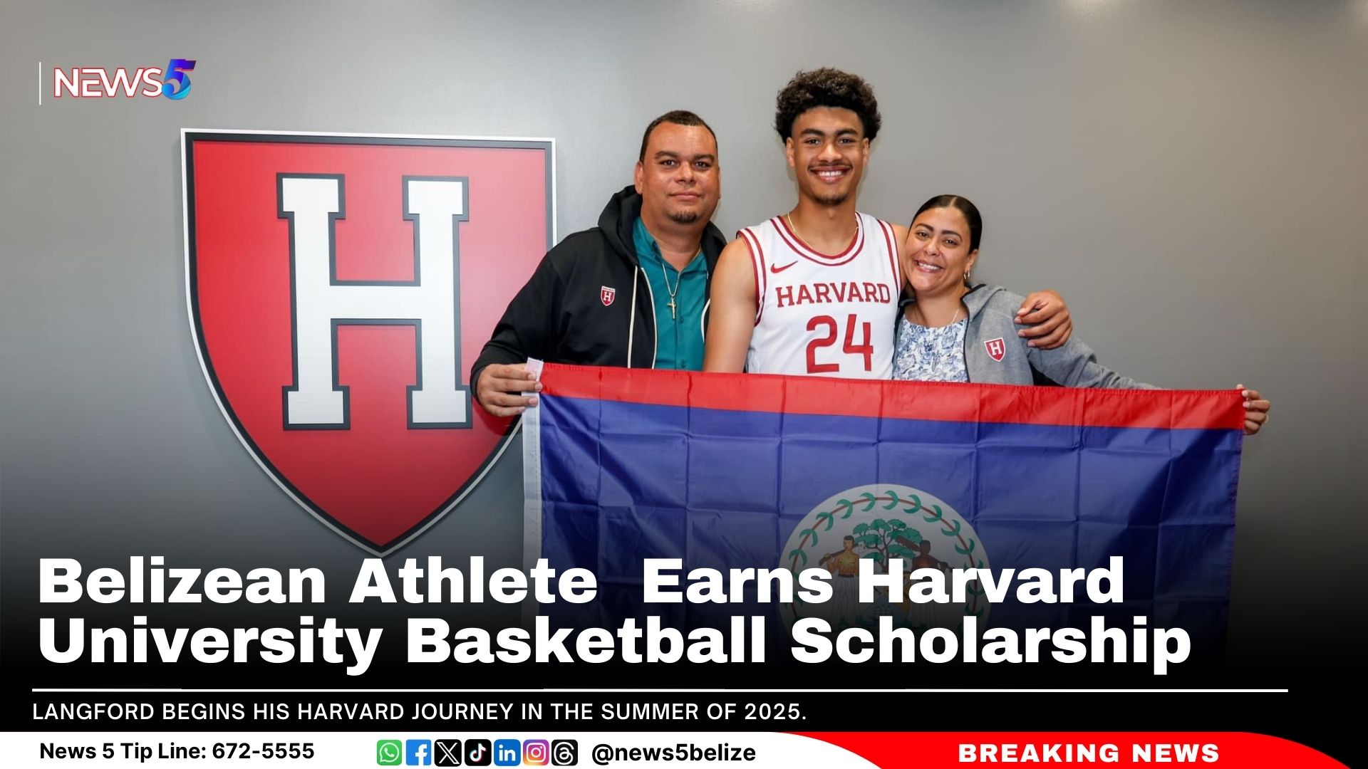 Belizean Athlete Earns Harvard University Basketball Scholarship