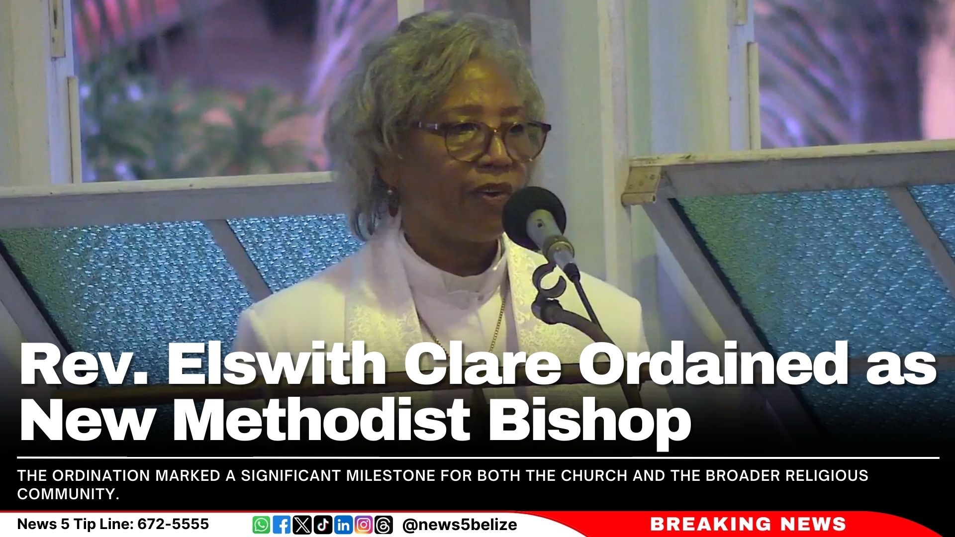 Rev. Elswith Clare Ordained as New Methodist Bishop