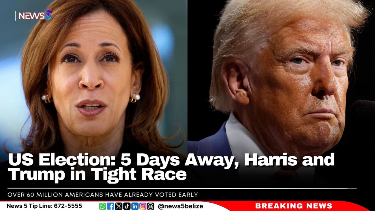 US Election: 5 Days Away, Harris and Trump in Tight Race